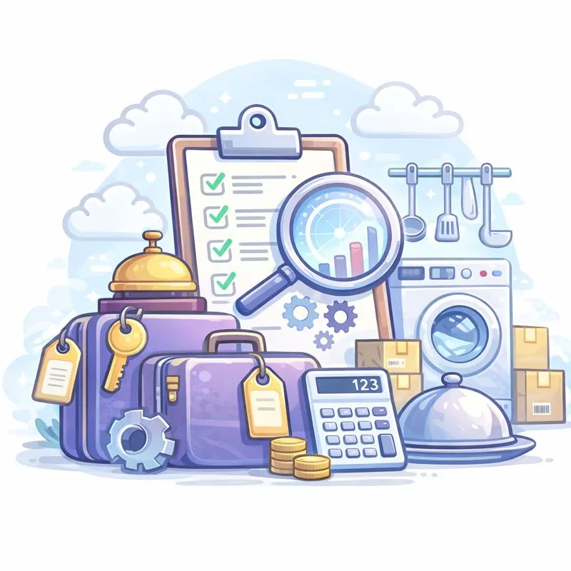 evidence majetku v hotelu